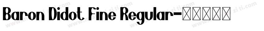 Baron Didot Fine Regular字体转换